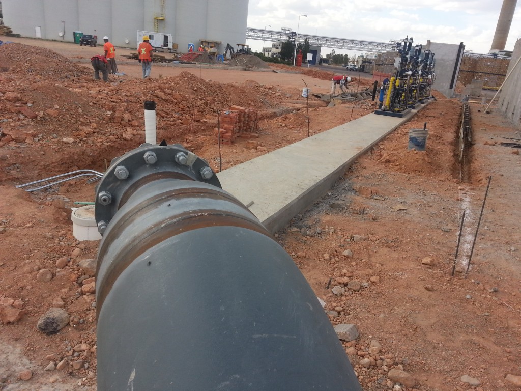 Mostramos la obra en proceso de Instalaciones Neumáticas